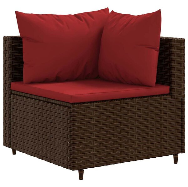 VidaXL Polyrattan Kerti Ülőgarnitúra - 6 részes - Barna