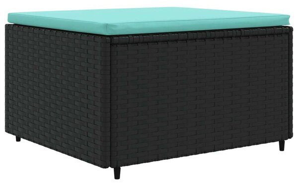 VidaXL Polyrattan Kerti Ülőgarnitúra - 4 részes, Fekete