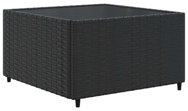 VidaXL Polyrattan Kerti Ülőgarnitúra - 7 részes - Fekete