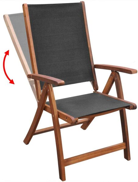VidaXL Akácfa Kertbútor Szett - 9 darabos