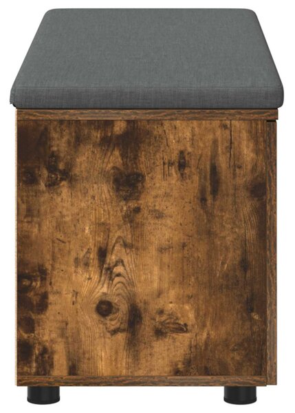 Előtér pad Füstölt Tölgy 100 x 38 x 46 cm Műanyag Fa és Szövet