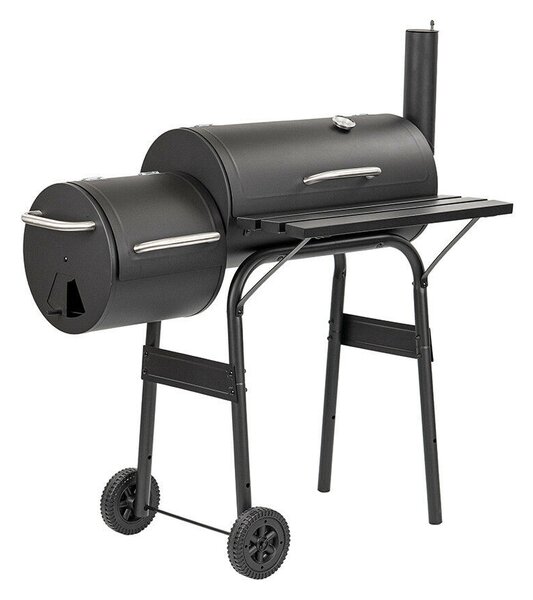Faszenes kerti grillsütő füstölővel