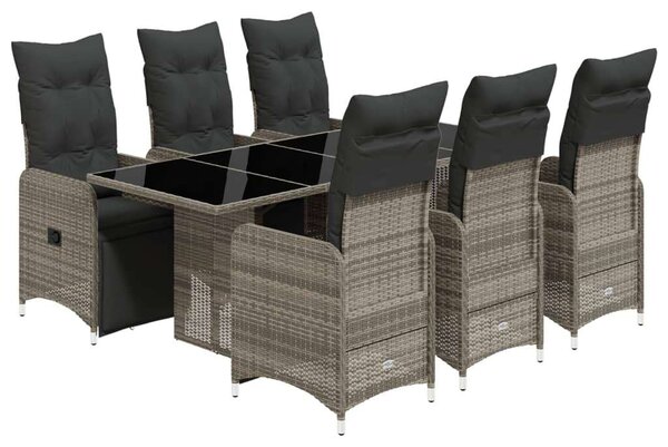 VidaXL Polyrattan Kerti Bútorgarnitúra - 7 részes szett