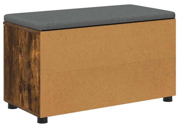 Előtér pad Füstölt Tölgy 80 x 38 x 46 cm Műanyag Fa és Szövet