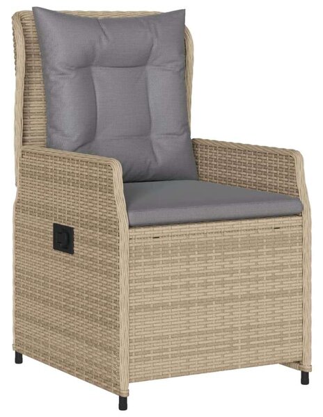 VidaXL Polyrattan Kerti Étkezőgarnitúra - 7 részes - Bézs