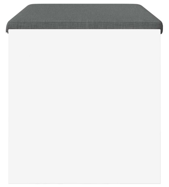 Előtér pad párnával Fehér 80 x 38 x 46 cm