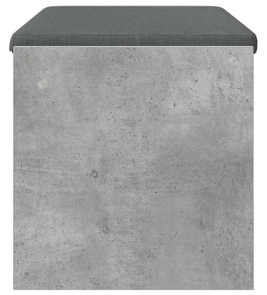 Előtér pad párnával Beton Szürke 83 x 38 x 40 cm