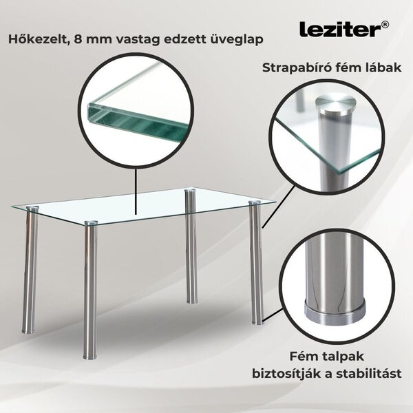 Karin 4+1 étkező garnitúra fehér-barna