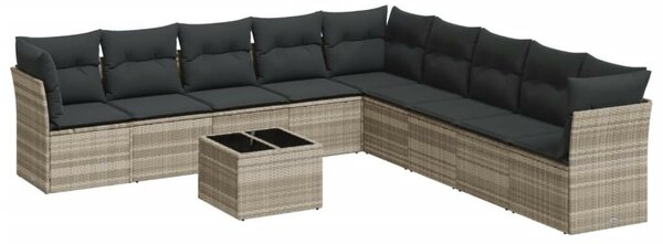 VidaXL Polyrattan Kerti Ülőgarnitúra - 10 részes