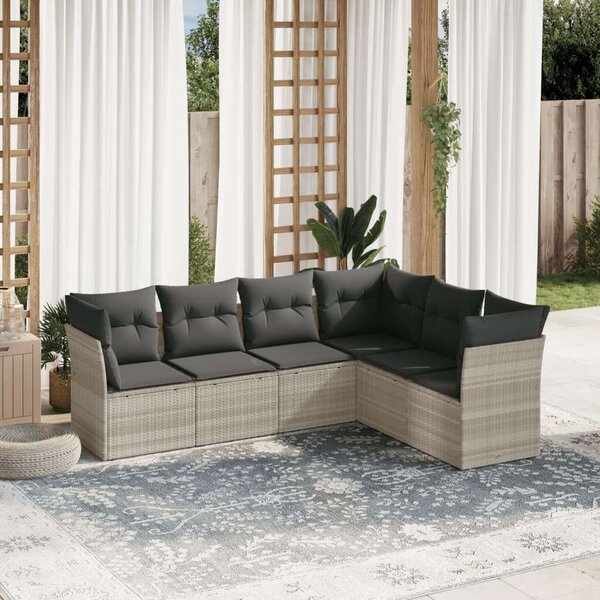 VidaXL Polyrattan Kerti Ülőgarnitúra - 6 Fős