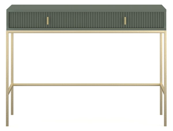 Fésülködőasztal Magara 2S (füstzöld + arany)