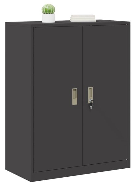 Tárolószekrény Fekete 80 x 40 x 105 cm Acél
