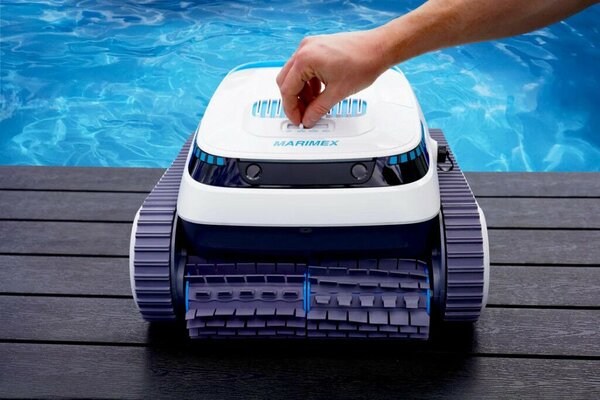 Marimex RobotVac Fraser akkus robot medenceporszívó, 5200 mAh, 29,2 V, 150 l/perc, 80 W