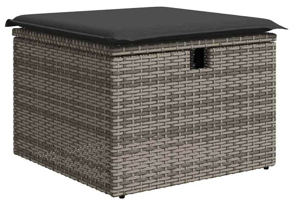 VidaXL Polyrattan Kerti Ülőgarnitúra - 8 részes - Szürke