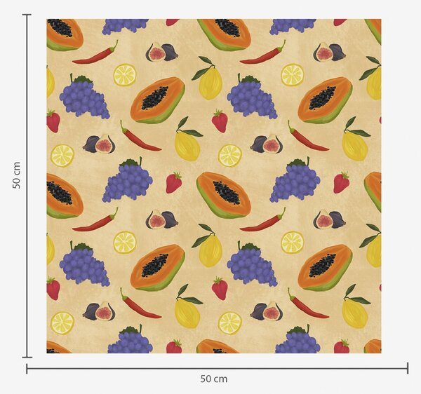 Tapéta Papaya, citrusfélék és bogyós gyümölcsök gazdag, meleg háttér előtt, Ételek és italok tapétá, a00803v1 : Uwalls.hu