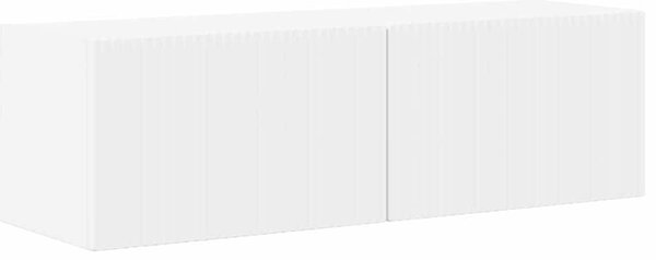 TV Fali Szekrény 98 x 31 x 29,5 cm Fehér Szerelt Fa
