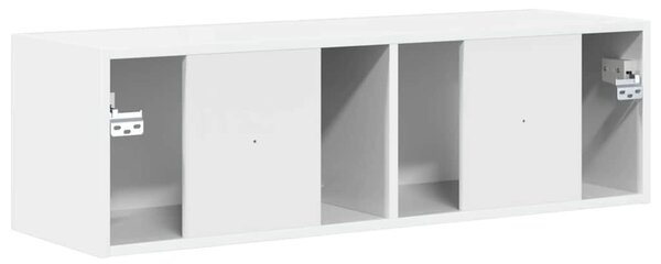 TV Fali Szekrény Fényes Fehér 98 x 31 x 29,5 cm Faanyag