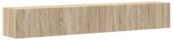 TV Fali Szekrény 2 pcs Sonoma 98 x 31 x 29,5 cm Faanyag