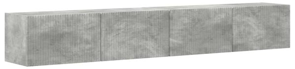 TV Fali Szekrény 2 pcs Beton 98 x 31 x 29,5 cm Faanyag