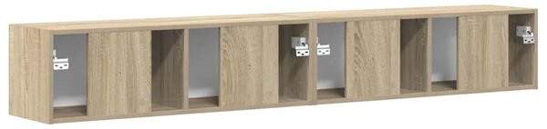 TV Fali Szekrény 2 pcs Sonoma 98 x 31 x 29,5 cm Faanyag