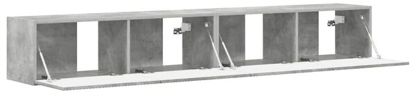 TV Fali Szekrény 2 pcs Beton 98 x 31 x 29,5 cm Faanyag