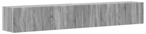 TV Fali Szekrény 2 pcs Szürke Sonoma 98 x 31 x 29,5 cm Faanyag