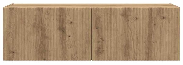 TV Fali Szekrény 98 x 31 x 29,5 cm Művészi tölgy Szerelt Fa