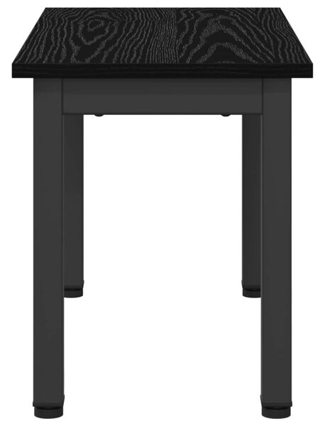 Dohányzóasztal Fekete tölgy 60 x 30 x 36 cm Szerelt Fa
