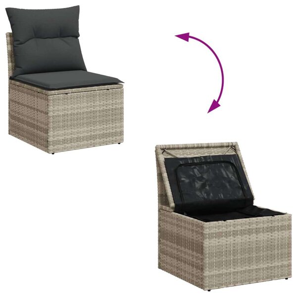VidaXL Polyrattan Kerti Ülőgarnitúra - 4 részes