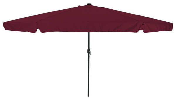 VidaXL Kerti Napernyő LED Fénnyel ø395x245 cm Bordeaux Piros