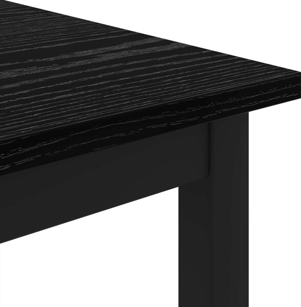 Dohányzóasztal Fekete tölgy 80 x 80 x 45 cm Faanyag