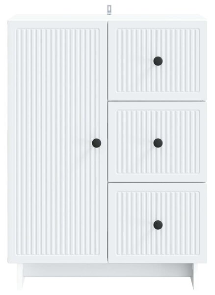 VidaXL Széf Fehér 66 x 34,5 x 90 cm Szerelt Fa