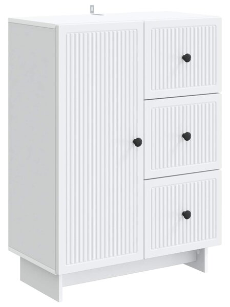 VidaXL Széf Fehér 66 x 34,5 x 90 cm Szerelt Fa