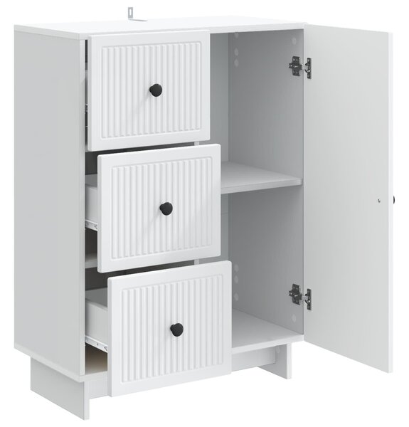 VidaXL Széf Fehér 66 x 34,5 x 90 cm Szerelt Fa