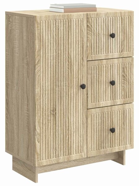 VidaXL Széf fiókkal Sonoma Tölgy 66 x 34,5 x 90 cm Szerelt Fa
