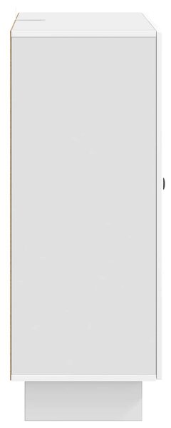 VidaXL Széf fiókkal Magasfényű Fehér 66 x 34,5 x 90 cm Szerelt Fa