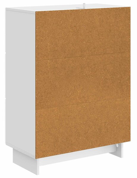 VidaXL Széf fiókkal Magasfényű Fehér 66 x 34,5 x 90 cm Szerelt Fa