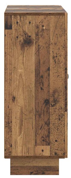 VidaXL Széf fiókkal Antik Fa 66 x 34,5 x 90 cm Szerelt Fa