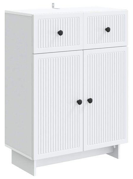 VidaXL Széf Fehér 66 x 34,5 x 90 cm Szerelt Fa