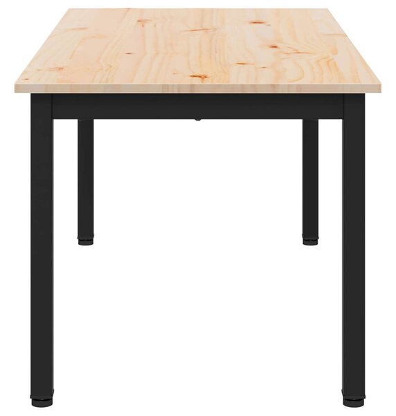 Dohányzóasztal Természetes 100 x 50 x 45 cm Tömör fenyőfa