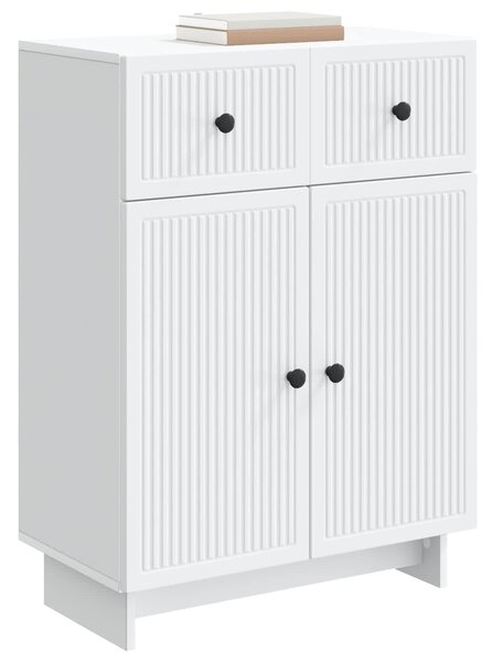VidaXL Széf Fehér 66 x 34,5 x 90 cm Szerelt Fa
