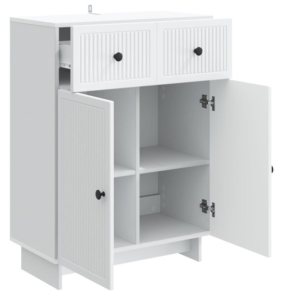 VidaXL Széf Fehér 66 x 34,5 x 90 cm Szerelt Fa
