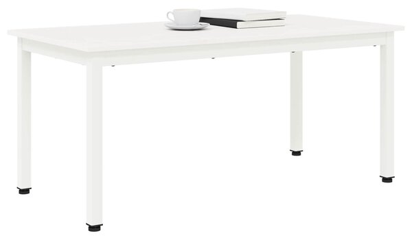 Dohányzóasztal Fehér 100 x 50 x 45 cm Tömör fenyőfa