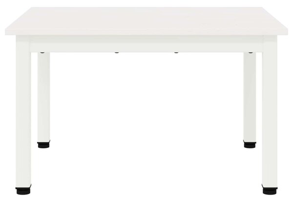 Dohányzóasztal Fehér 60 x 50 x 36 cm Tömör fenyőfa