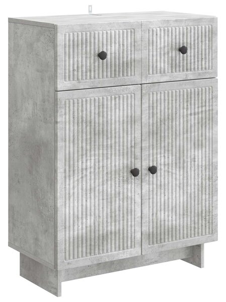 VidaXL Széf Betonszürke 66 x 34,5 x 90 cm Szerelt Fa
