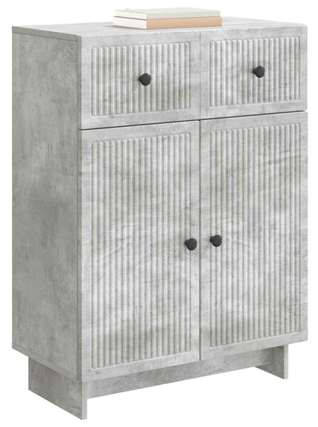 VidaXL Széf Betonszürke 66 x 34,5 x 90 cm Szerelt Fa