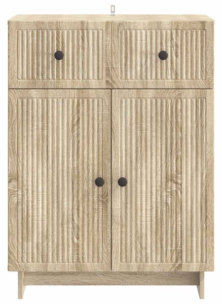 VidaXL Széf Sonoma Tölgy 66 x 34,5 x 90 cm Szerelt Fa
