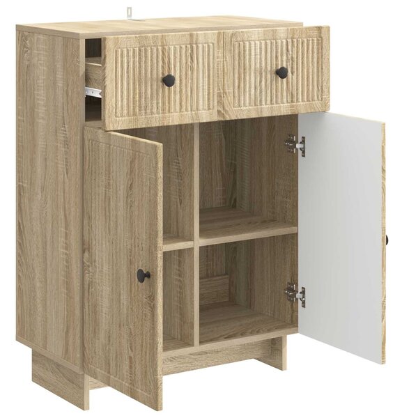 VidaXL Széf Sonoma Tölgy 66 x 34,5 x 90 cm Szerelt Fa