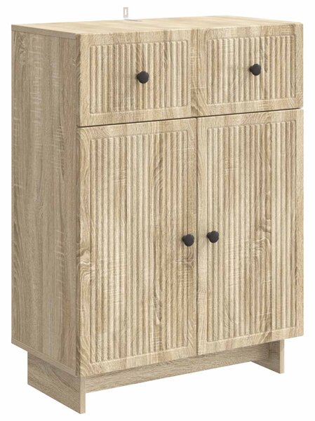 VidaXL Széf Sonoma Tölgy 66 x 34,5 x 90 cm Szerelt Fa