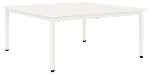 Dohányzóasztal Fehér 100 x 100 x 45 cm Tömör fenyőfa